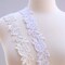 1 Yard White Beaded Floral Bridal Lace Trim for Wedding Gowns Veils and Evening Dresses 1.5 Inch wide